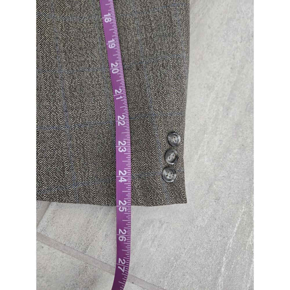 Arya Pure Wool Tweed Blazer Jacket Sport Coat Sz 42 R France - Picture 14 of 16